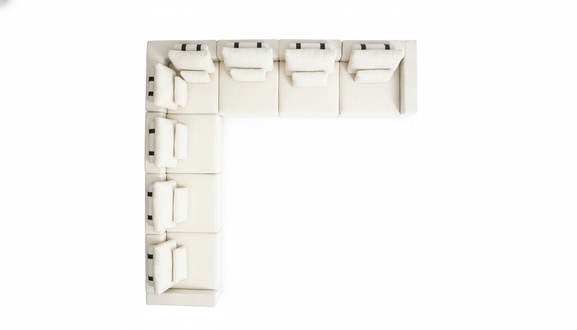 WeiÃe Sitzgarnitur Eckcouch Textil Sofas Wohnzimmer Eckgarnitur Modern