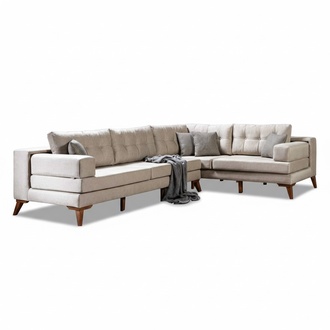WeiÃe Stilvolle Eckcouch Textilsofas Moderne Wohnlandschaft Luxus MÃ¶bel