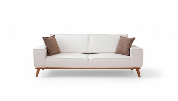 WeiÃe Wohnzimmer Garnitur Stilvoller 3-Sitzer Designer Sessel 2tlg Set
