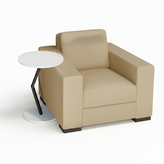 WeiÃer Holztisch im modernen Design