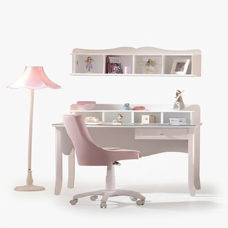 WeiÃer moderner Holzschreibtisch mit stilvollem Design