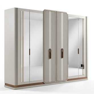 WeiÃer Schlafzimmer Kleiderschrank Glasschrank Holzschrank Moderne MÃ¶bel