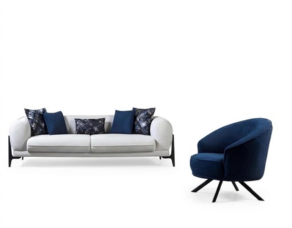 WeiÃes Relaxsofa Designer Wohnzimmer SitzmÃ¶bel Polster Couchen MÃ¶bel