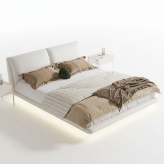 WeiÃes Schlafzimmer Bett Designer Textilbetten Luxus Holz Doppelbetten