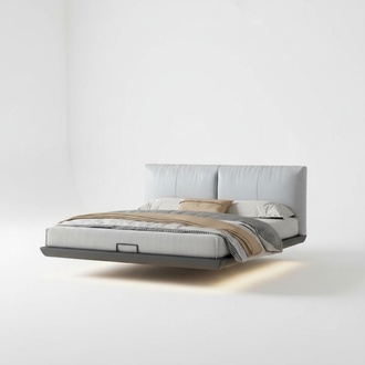 WeiÃes Schlafzimmer Designer Bett Luxus Betten Leder Doppelbetten Neu