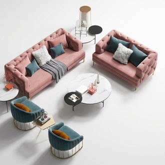 Wohnlandschaft Design Couch Lounge Sofas Textil Sofagarnitur 3+2 Sitzer Set Samt