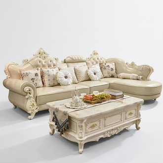 Wohnlandschaft Ecksofa L Form Couch MÃ¶bel Leder Holz Sofa Chesterfield