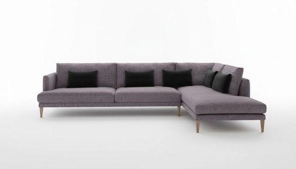 Wohnlandschaft Sofa Ecksofas L-Form TextilmÃ¶bel Moderne Einrichtung