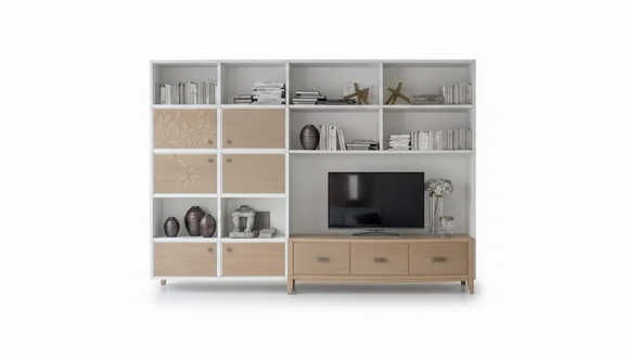 Wohnwand TV-Schrank Couchtisch Wohnzimmer Set WohnmÃ¶bel Wohnzimmer