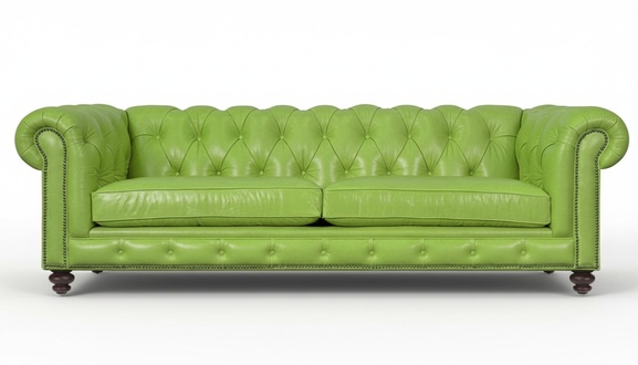 Wohnzimmer Chesterfield Sofa GrÃ¼n Big Premium Leder Designer MÃ¶bel 4 sitzer Neu