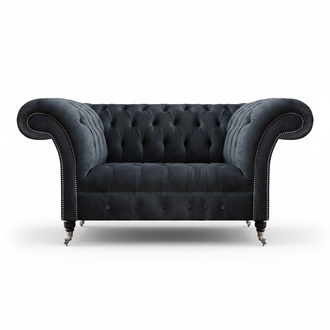 Wohnzimmer Grau Zweisitzer Sofa Couch LuxuriÃ¶se Textil PolstermÃ¶bel