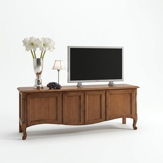 Wohnzimmer Kommode Lowboard Sideboard Braun Holz MÃ¶bel rtv tv Schrank
