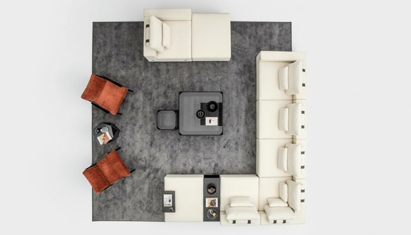 Wohnzimmer MÃ¶bel Polstergarnitur Wohnlandschaft Ecksofa Sessel Textilsofas