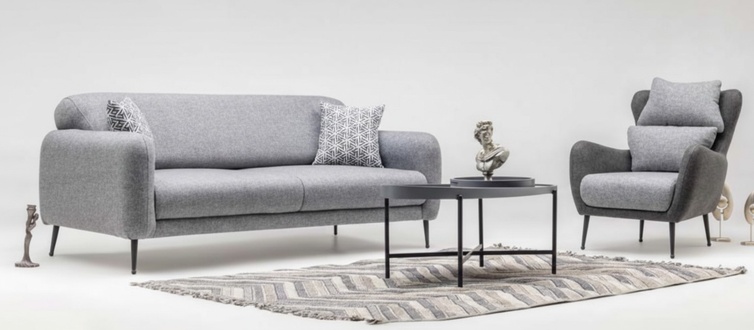 Wohnzimmer Polster MÃ¶bel Designer 3-Sitzer Lehnsessel 2tlg Garnitur Set
