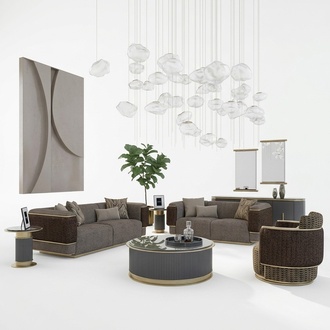 Wohnzimmer PolstermÃ¶bel Sofa Set Zweisitzer Dreisitzer Sofa Couch Luxus Sessel