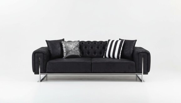 Wohnzimmer Set 2x Dreisitzer Sofa Chesterfield Couch Design Sessel Luxus MÃ¶bel