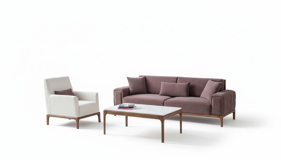 Wohnzimmer Set 3+1 Sitzer Couchtisch Sofagarnitur Sessel Modern Design