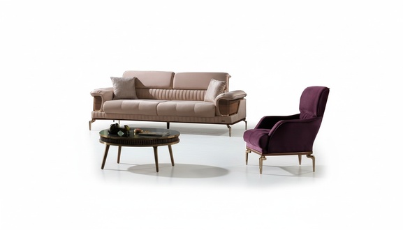 Wohnzimmer Set Sofa 3+1 Sitzer Moderne MÃ¶bel Couch Luxus Design 2tlg