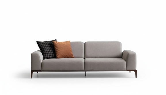 Wohnzimmer Sofa 3 Sitzer Design Stil MÃ¶bel Moderne Sofas grau