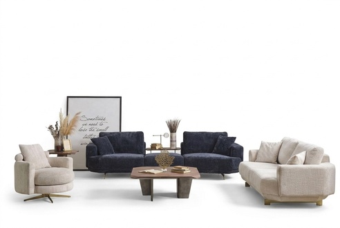Wohnzimmer Sofa Set 4+3+1 Sitzer Design Couch MÃ¶bel Textil Polster