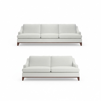 Wohnzimmer Sofa Zweisitzer mit Dreisitze Couch WeiÃ Komplett Einrichtung Neu