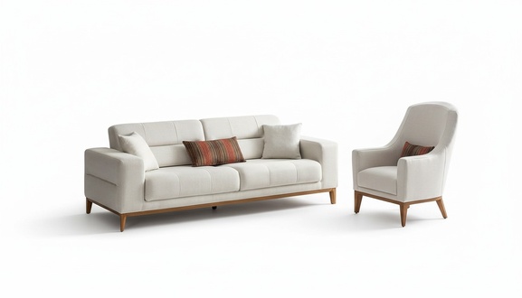 Wohnzimmer Sofagarnitur Dreisitzer Sessel Luxus Couch Set 3 1 Sitzer WeiÃ