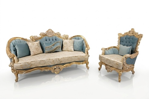 Wohnzimmer Sofagarnitur Klassische Sofa Couch MÃ¶bel einrichtung 3+1 Sitzer