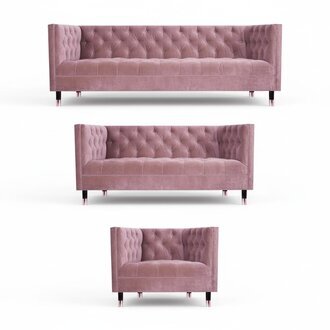Wohnzimmer Sofagarnitur Rosa Design MÃ¶bel Chesterfield Sessel Neu Sofa Set