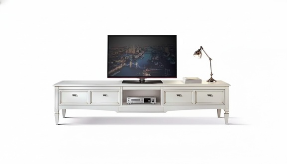 Wohnzimmer StÃ¤nder MÃ¶bel rtv Fernseher Sideboard Stil WeiÃ Luxus Holz