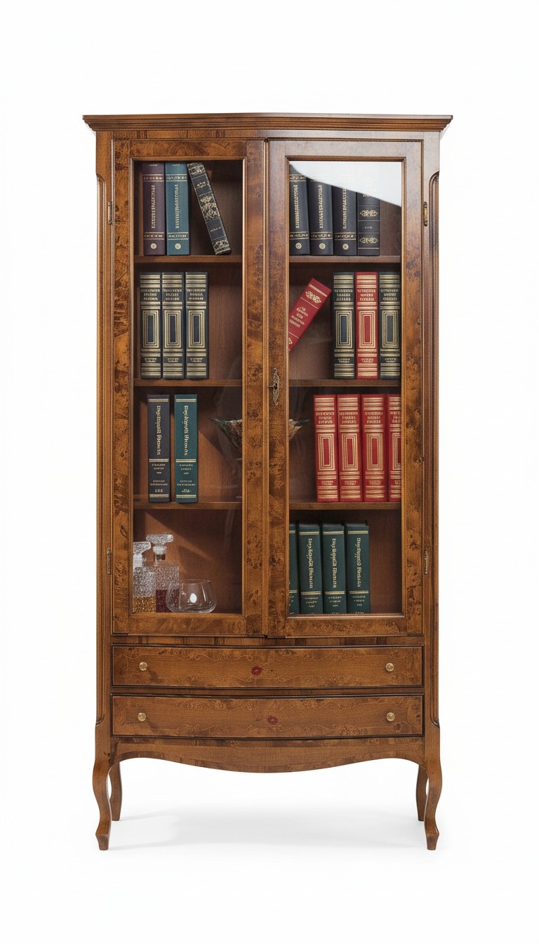 Wohnzimmer Vitrine Schrank BÃ¼cher Regal Anrichte Klassische MÃ¶bel Regale Holz