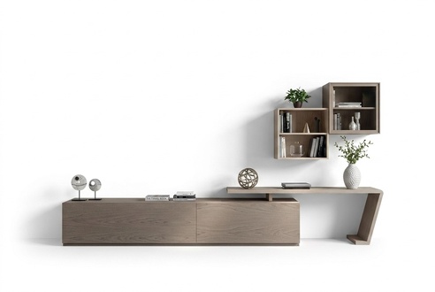Wohnzimmer Wohnwand Modern Anbauwand Schrankwand braun 360cm WohnwÃ¤nde