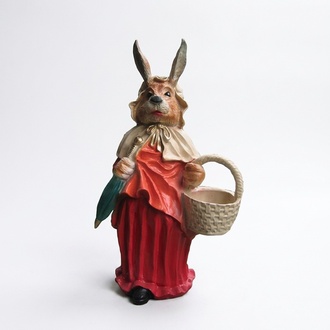 Wolf RotkÃ¤ppchen Figur Osterhasen Kleid Wolf Transe Garten Figur