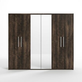 xxl Kleiderschrank 6 TÃ¼ren Kleider Schrank Designer MÃ¶bel Holz Luxus Spiegel Neu