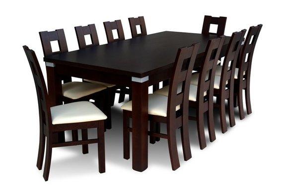 Essgruppe Esstisch Tisch mit 10 x StÃ¼hlen Model Z09