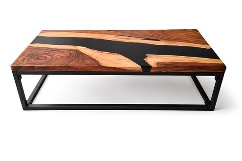 Tisch aus Epoxidharz Couchtisch aus Massivholz MÃ¶bel Epoxidharztisch Sofort